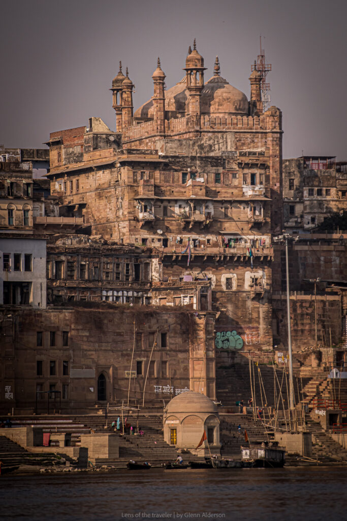 Buildings along the river in Varanasi, Varanasi, India — Glenn Alderson